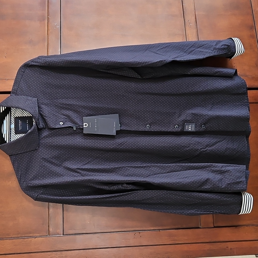 Elegant Navy Dress Shirt for Men
